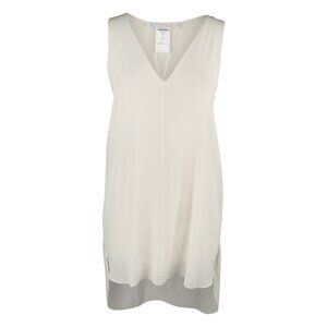 Chloe Top Semi Sheer Sleeveless Tunic in Milk 34 / 4